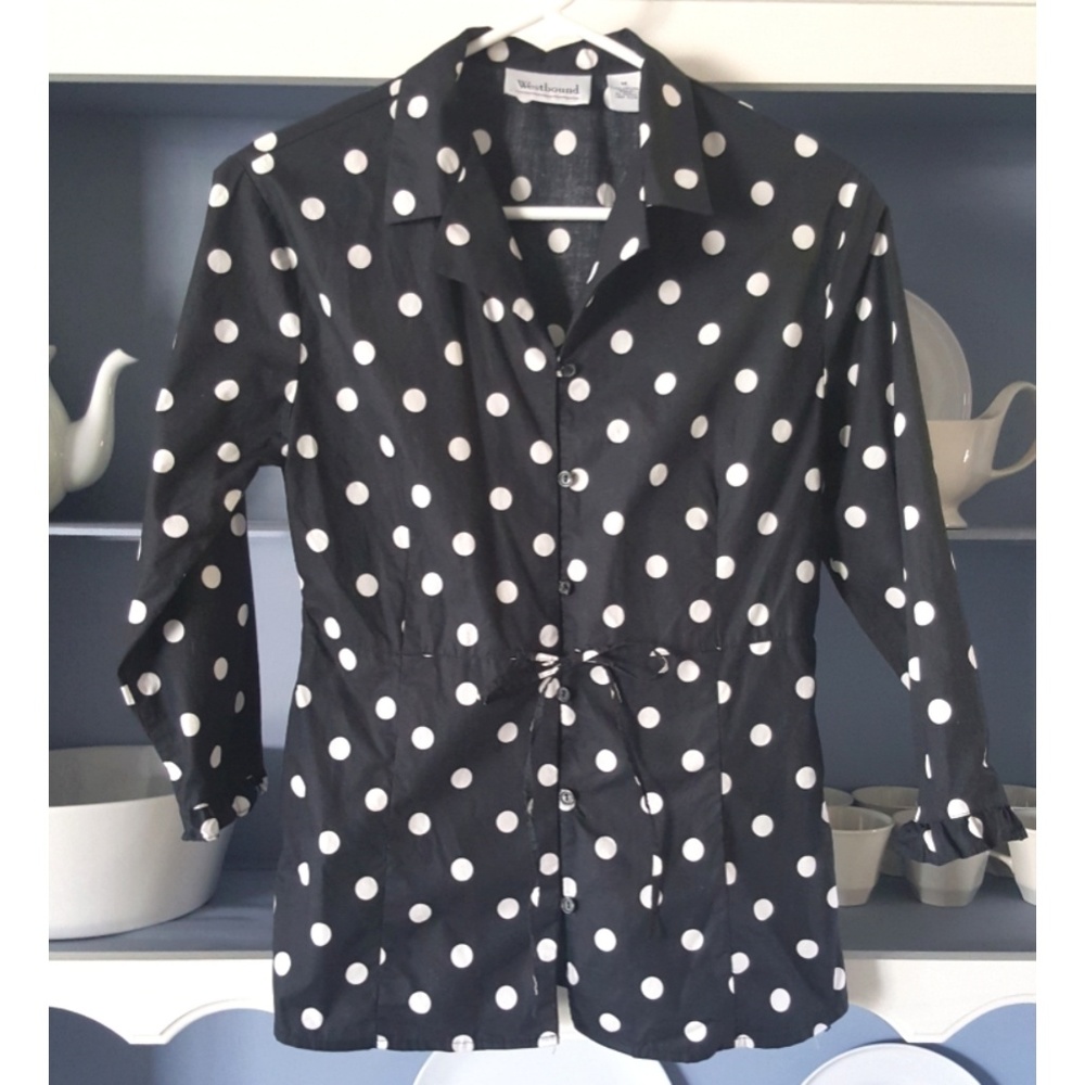 Polka Dot Button Down Shirt